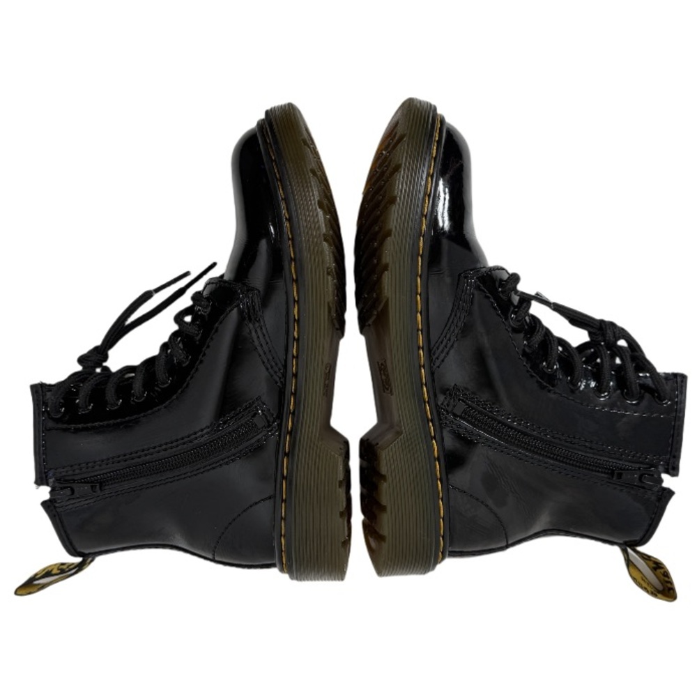 DR MARTENS | Black Patent Leather Lace Up Boot Junior 1460 Punky School Summer - Picture 14 of 16